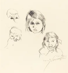 Heads of Children, 1914