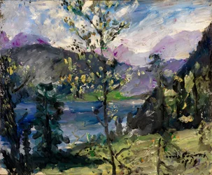 Landscape at Lake Walchen