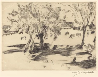 Landscape with Cows, 1917