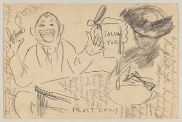 Lovis Corinth to Carl Strathmann: Postcard, Postmarked March 13, 1903