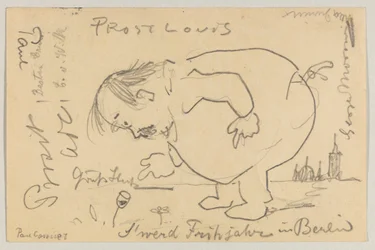 Lovis Corinth to Carl Strathmann: Postcard, Postmark April 1, 1908