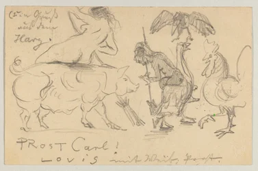 Lovis Corinth to Carl Strathmann: Postcard, Postmarked July 21, 1905