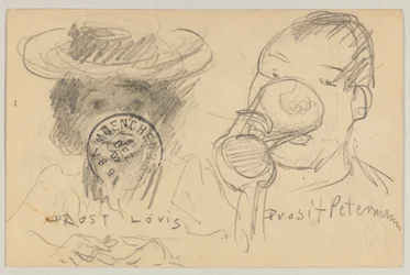 Lovis Corinth to Carl Strathmann: Postcard, Postmarked December 17, 1902