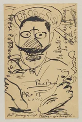 Lovis Corinth to Elly Strathmann: Postcard, Postmarked February 23