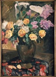 Roses, Lilac and Lilies