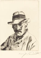 Self-Portrait in a Straw Hat