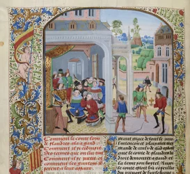 Homage of Louis II of Male by a deputation of Ghent