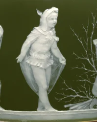 Detail from a pair of vases, 