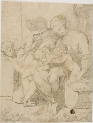 Holy Family with the Infant Saint John the Baptist and Angels