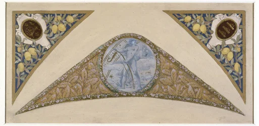 Sketch for the Festive Staircase at Paris City Hall: Cancer, between 1888 and 1898