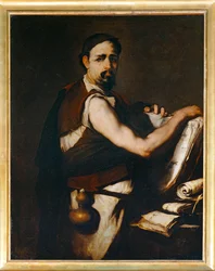Philosopher with a Flask at the Belt