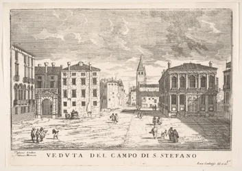 View of Campo Santo Stefano with the Loredan Palace and Morosini Palace, Venice (Plate 95)