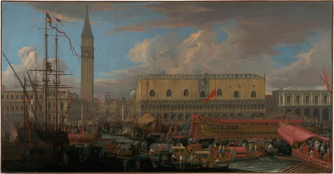 The Bucintoro Departing from the Bacino di San Marco