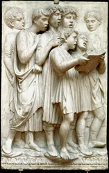 La Cantoria or Children Singing in Choir - Marble Relief by Luca della Robbia