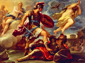 Aeneas Defeats Turnus