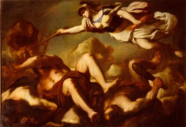 Minerva in the fight against Gigantes