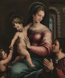 The Madonna and Child with the Infant Saint John the Baptist and a Donor