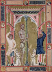 The Flagellation of Christ, from the Mariegola de la Scuola di San Giovanni Evangelista de Venise