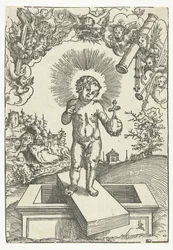 Christ Child as Redeemer Surrounded by Angels with Instruments of the Passion
