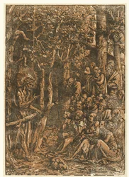 John the Baptist Preaching to the People