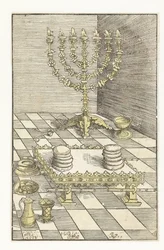 Seven-Branched Candelabrum and Table with Showbread