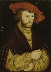 Portrait of a Bearded Young Man with Red Beret