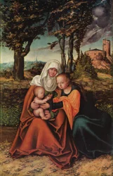 The Virgin and Child with St Anne