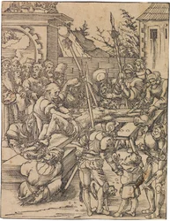 Martyrdom of Saint Bartholomew. From the Series Martyrdom of the Twelve Apostles