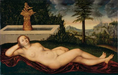 Spring Nymph at the Fountain