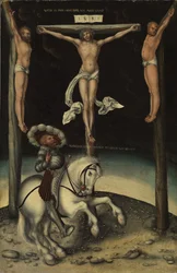 The Centurion Longinus Among the Crosses of Christ and the Two Thieves, 1539