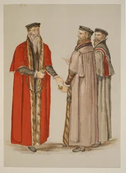 Lord Mayor, Aldermen and liveryman, from a description of England written during Elizabeth I