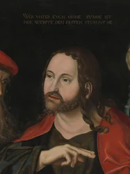 Christ and the Woman Taken in Adultery (detail)