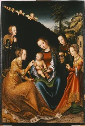 The Mystic Marriage of Saint Catherine of Alexandria with Saints Dorothy, Margaret and Barbara