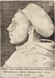 Martin Luther as an Augustinian Friar by Lucas Cranach the Elder 1521