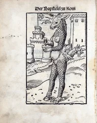 The Papal Ass of Rome, by Lucas Cranach the Elder. Woodcut