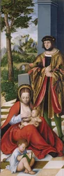 The Holy Kinship (Left Panel)