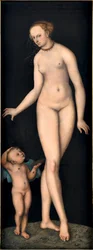 Venus with Cupid the Honey Thief, by Lucas Cranach the Elder