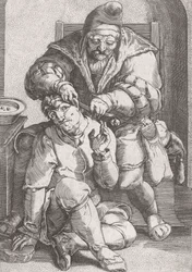 17th Century Barber Surgeon Attending to a Patient