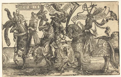 The Heroes King Arthur, Charlemagne, and Godfrey of Bouillon (The Nine Heroes)