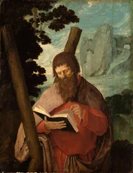 Saint Andrew, half-length
