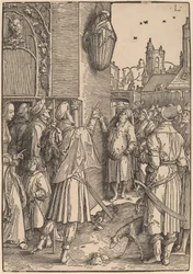 The Poet Virgil Suspended in a Basket