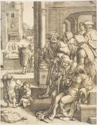 The Poet Virgil Suspended in a Basket