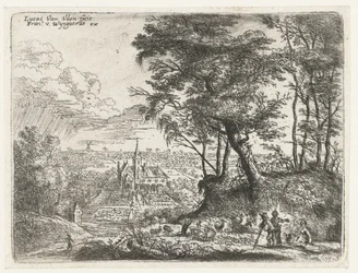 Landscape with a Distant Manor (Small Landscapes)