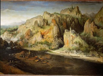 Mountain Landscape with Blast Furnace