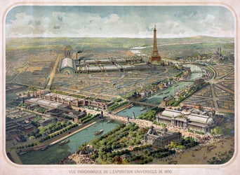 Panoramic View of the 1900 World Exposition