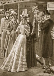 Back from the War: a C.I.V. invalided home, illustration from 