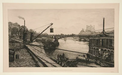 The Bridge of Saints-Peres in Paris