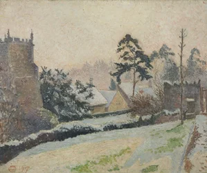 Snow Scene at East Knoyle, Wiltshire, England