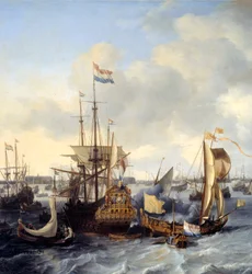 View of Amsterdam Harbour from Ij (detail)