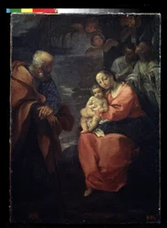 The Holy Family beneath a Palm Tree (Rest on the Flight into Egypt)